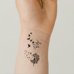 2 Small Pattern Tattoo Stickers for Ears Fingers Wrist