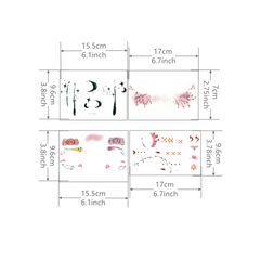 4pcs Waterproof Temporary Tattoos for Halloween Party