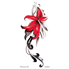 Waterproof Flowerbow Temporary Tattoo Sticker
