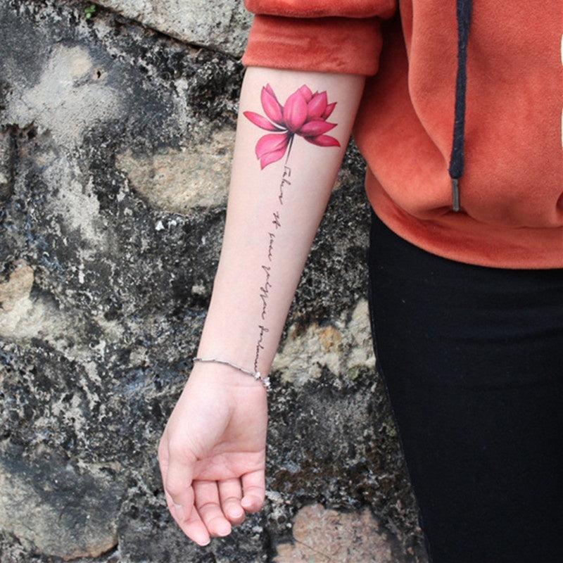 Waterproof Flowerbow Temporary Tattoo Sticker