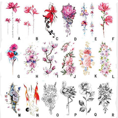 Waterproof Flowerbow Temporary Tattoo Sticker