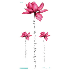 Waterproof Flowerbow Temporary Tattoo Sticker