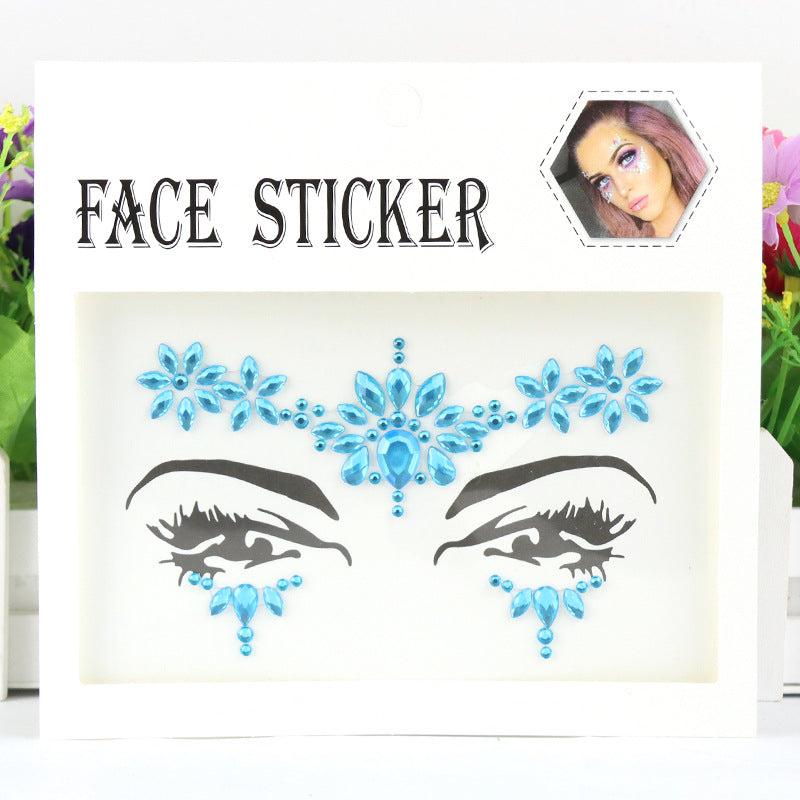 3D Eye Rhinestone Stickers Acrylic Face Drill Sticker DIY Makeup Decoration