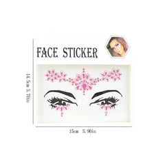 3D Eye Rhinestone Stickers Acrylic Face Drill Sticker DIY Makeup Decoration