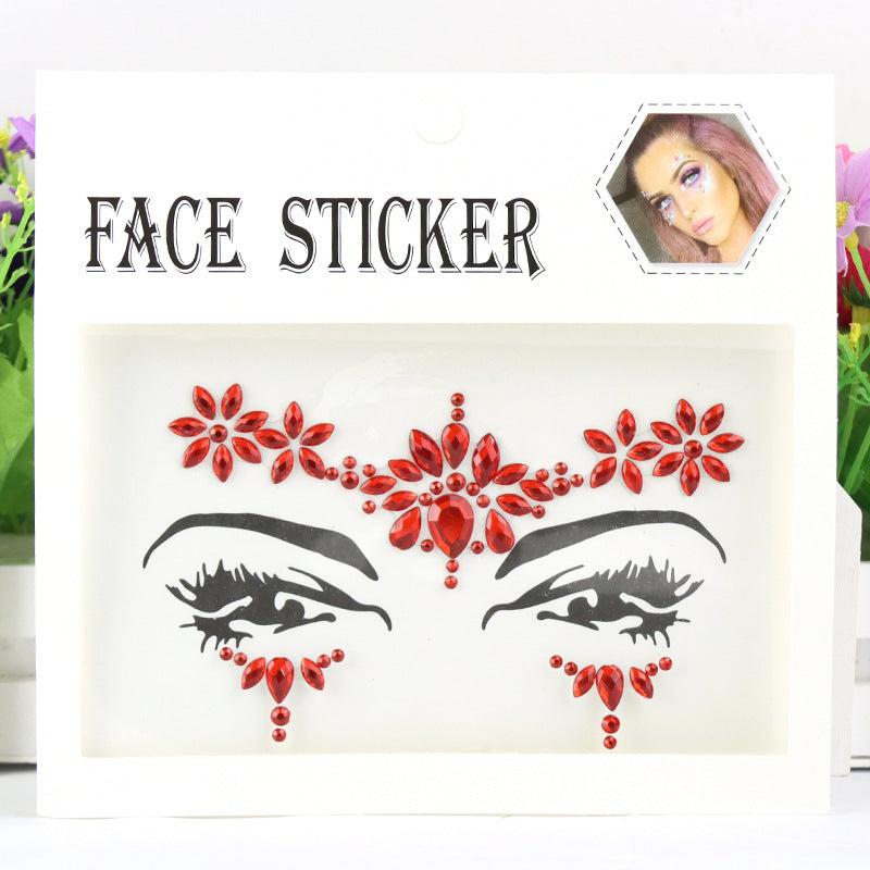 3D Eye Rhinestone Stickers Acrylic Face Drill Sticker DIY Makeup Decoration