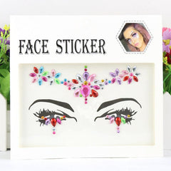 3D Eye Rhinestone Stickers Acrylic Face Drill Sticker DIY Makeup Decoration