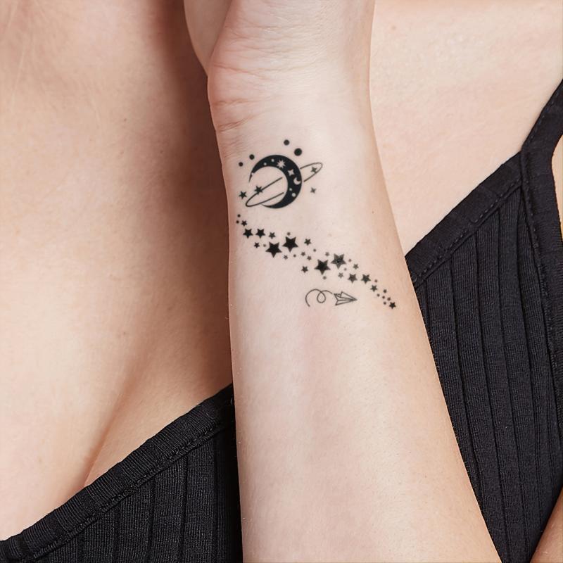 Mini Tattoos Set - Stylish Designs for Fingers, Wrists, Ears & More