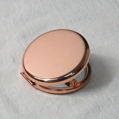Double Side Round Cosmetic Folding Mirror Portable Beauty Mirror