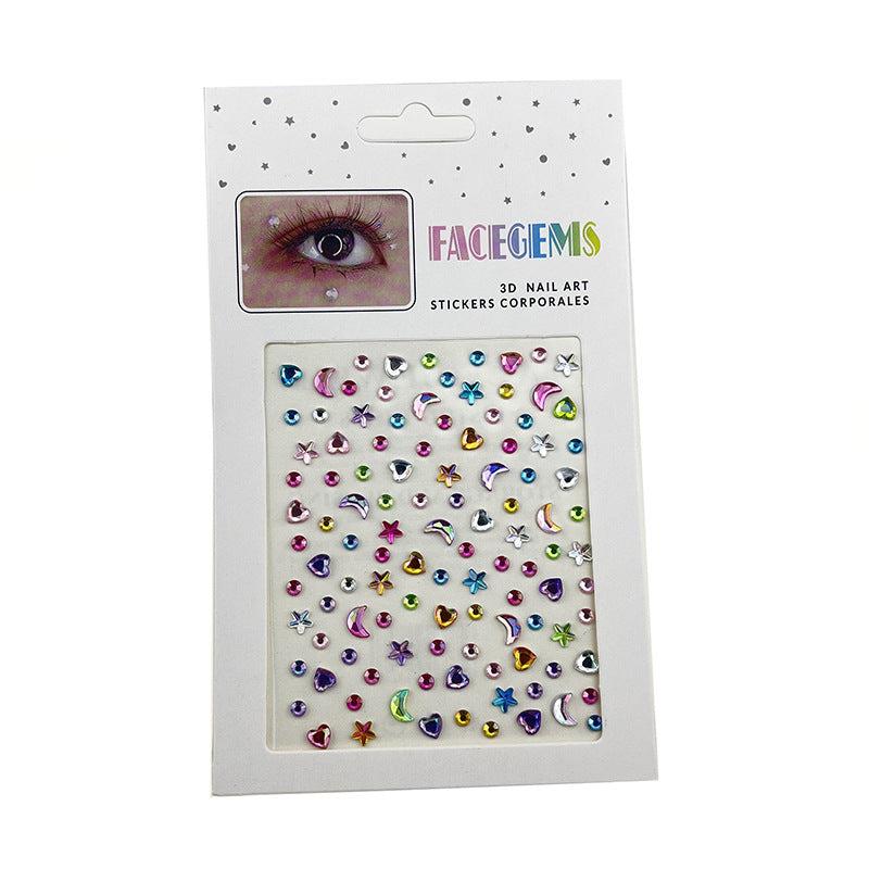 Rhinestone Eye Makeup Stickers for Fairy Finish