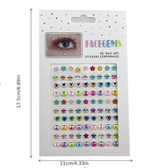 Rhinestone Eye Makeup Stickers for Fairy Finish