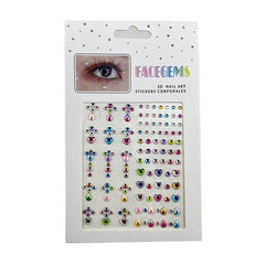 Rhinestone Eye Makeup Stickers for Fairy Finish