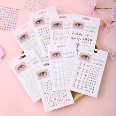 Rhinestone Eye Makeup Stickers for Fairy Finish