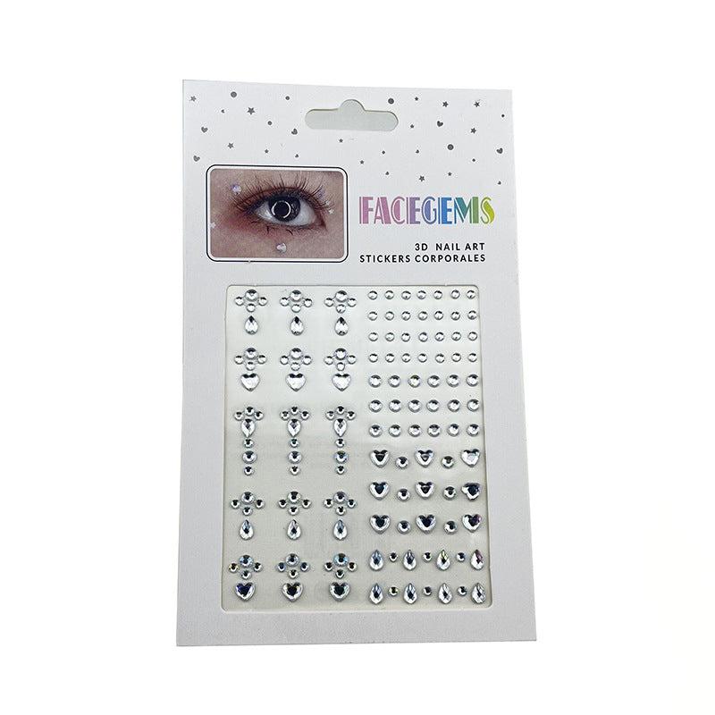 Rhinestone Eye Makeup Stickers for Fairy Finish
