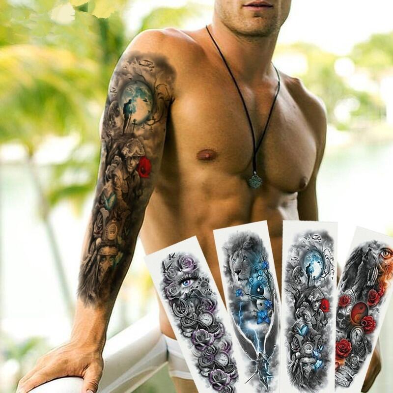 Full Arm Temporary Tattoo Stickers - Make a Lasting Impression