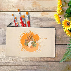 12pcs Set Blank Canvas Pencil Makeup Bags 20.83x11.94cm DIY Toiletry Organizer