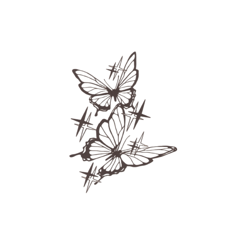 Butterfly Tattoo Sticker Waterproof Long-lasting Temporary Tattoo