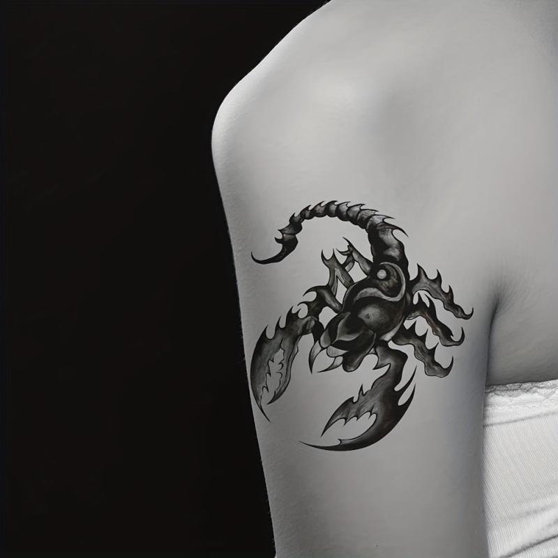 8 Sheets Deadly Waterproof Temporary Tattoo Stickers for Party Activities