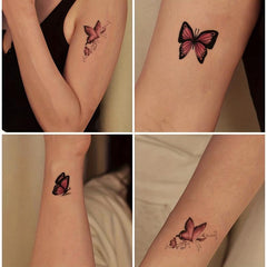 2 PCS Butterfly Pattern Temporary Tattoos