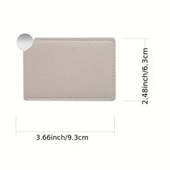 Portable Stainless Steel Makeup Mirror with Sleeve, Travel Vanity Mirror