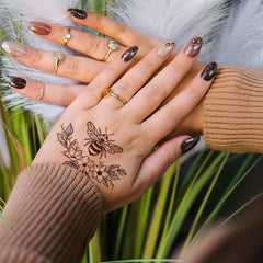 Herbal Juice Tattoo Stickers, Lasts 1-2 Weeks, Waterproof