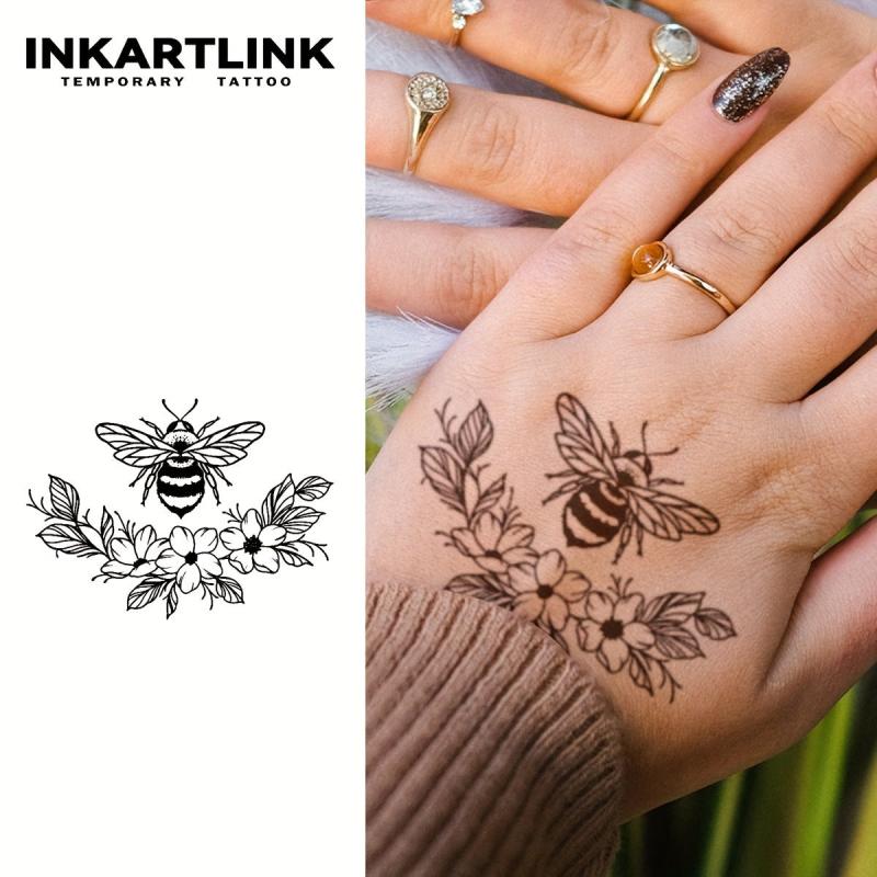 Herbal Juice Tattoo Stickers, Lasts 1-2 Weeks, Waterproof