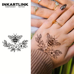 Herbal Juice Tattoo Stickers, Lasts 1-2 Weeks, Waterproof
