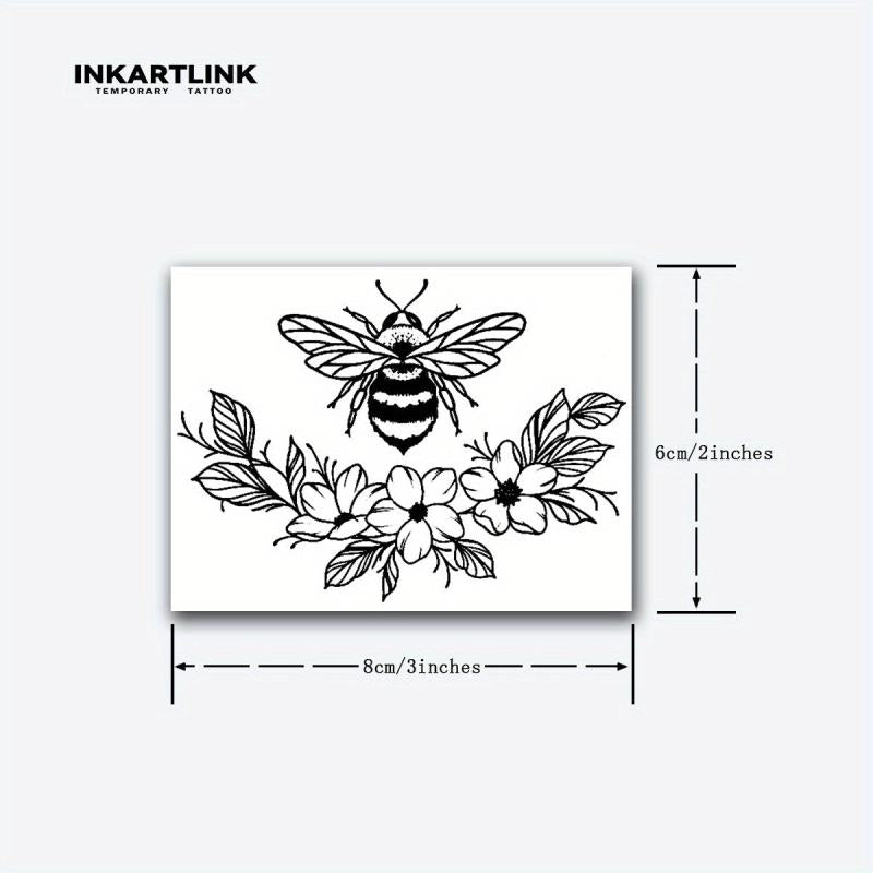 Herbal Juice Tattoo Stickers, Lasts 1-2 Weeks, Waterproof