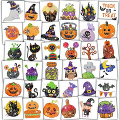 Glitter Halloween Tattoos For Boys Girls Stickers