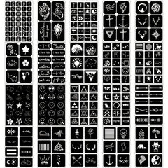 20 Sheets Tattoo Stencil Kit Reusable Airbrush Temporary Tattoos Stencils