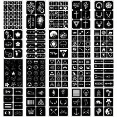20 Sheets Tattoo Stencil Kit Reusable Airbrush Temporary Tattoos Stencils