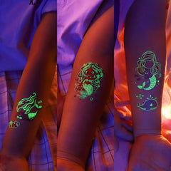 12 Sheets Ocean Animals Temporary Tattoo Stickers Under Sea World Birthday Party