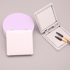 Compact PU Double Sided Cosmetic Mirror for Travel