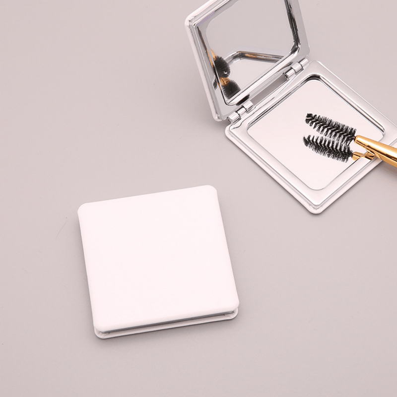 Compact PU Double Sided Cosmetic Mirror for Travel