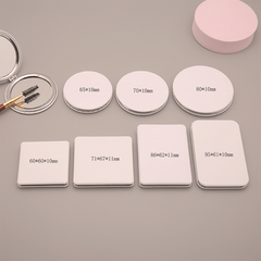Compact PU Double Sided Cosmetic Mirror for Travel