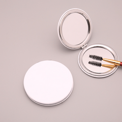 Compact PU Double Sided Cosmetic Mirror for Travel