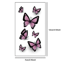 Butterfly Temporary Tattoo Stickers - Christmas Role Play Props