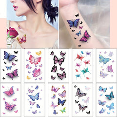 Butterfly Temporary Tattoo Stickers - Christmas Role Play Props
