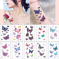 Butterfly Temporary Tattoo Stickers - Christmas Role Play Props