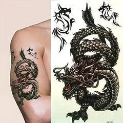 Dragon Temporary Tattoo Waterproof Body Arm Tattoo Sticker