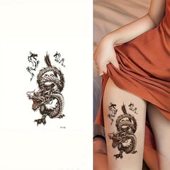 Dragon Temporary Tattoo Waterproof Body Arm Tattoo Sticker