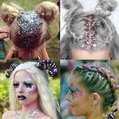 Face Jewelry Pigment Body Face Sequins Glitter Halloween Makeup