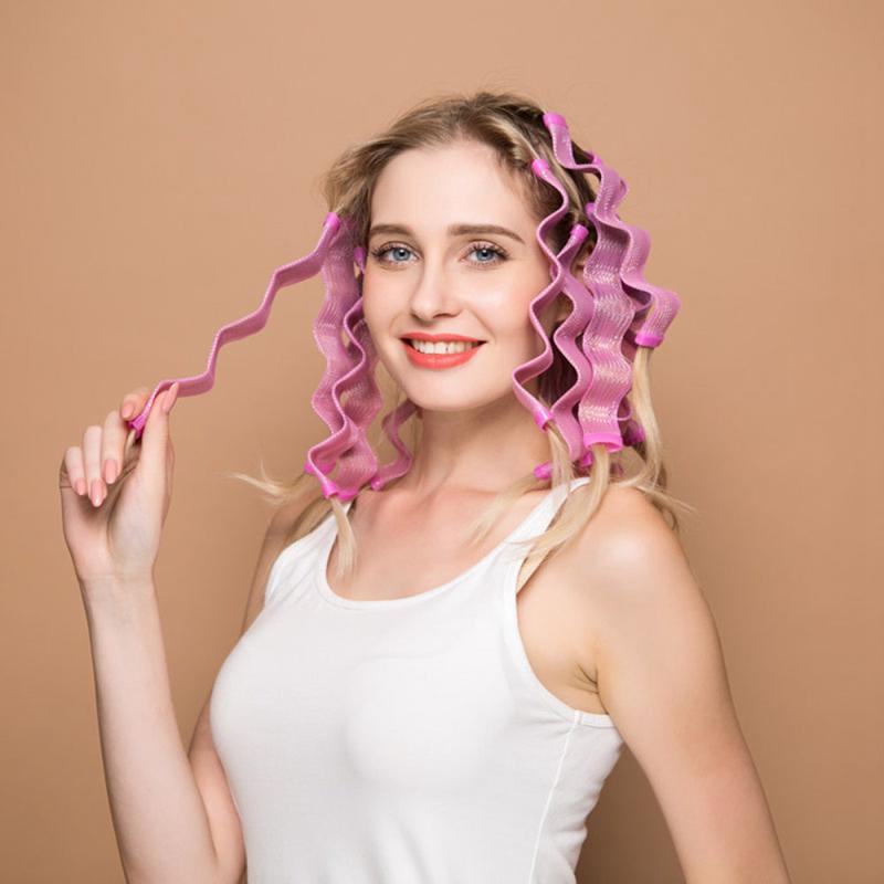 12pcs Heatless Hair Curler Soft Natural Curls Styling Tools