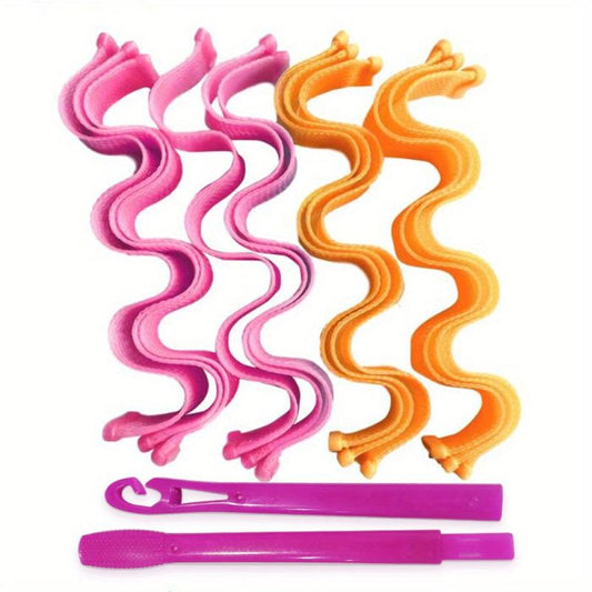 12pcs Heatless Hair Curler Soft Natural Curls Styling Tools