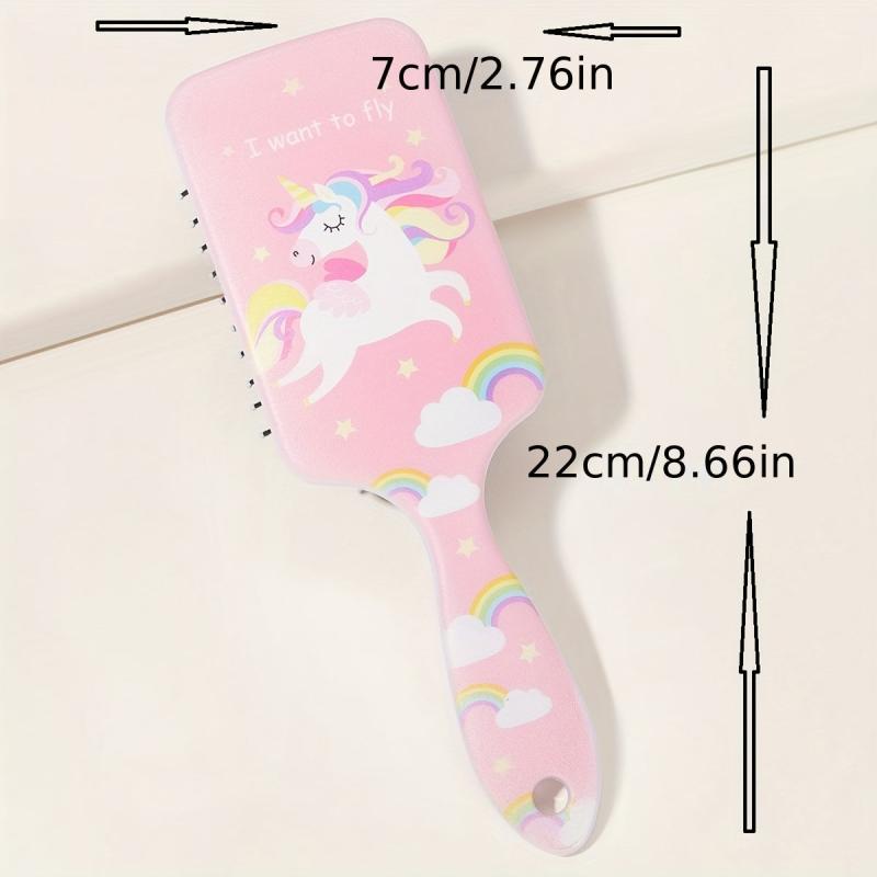 Unicorn Rainbow Pony Air Cushion Comb for Healthy Hair