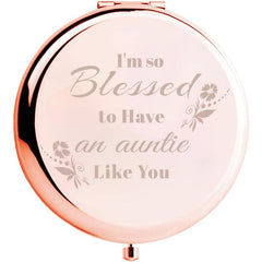 Engraved Compact Mirror - I'm So Blessed - Birthday Wedding Gift