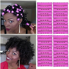 Purple Perm Rods Cold Wave Rods Hair Roller Curlers DIY Stying Tools