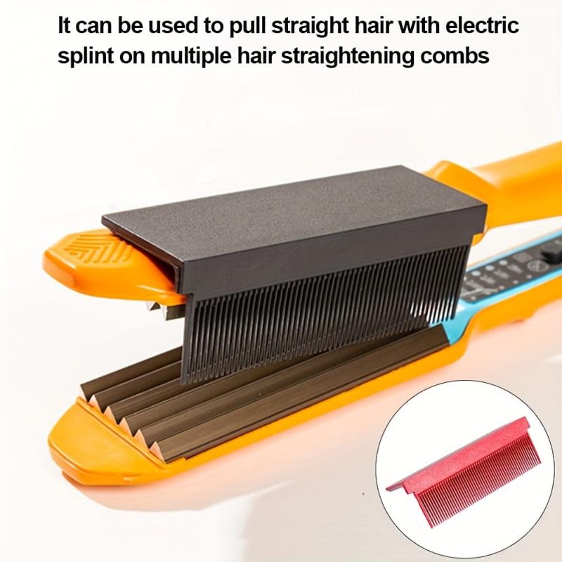 2pcs V Type Hair Straightener Comb Barber Straightening Comb Attachment