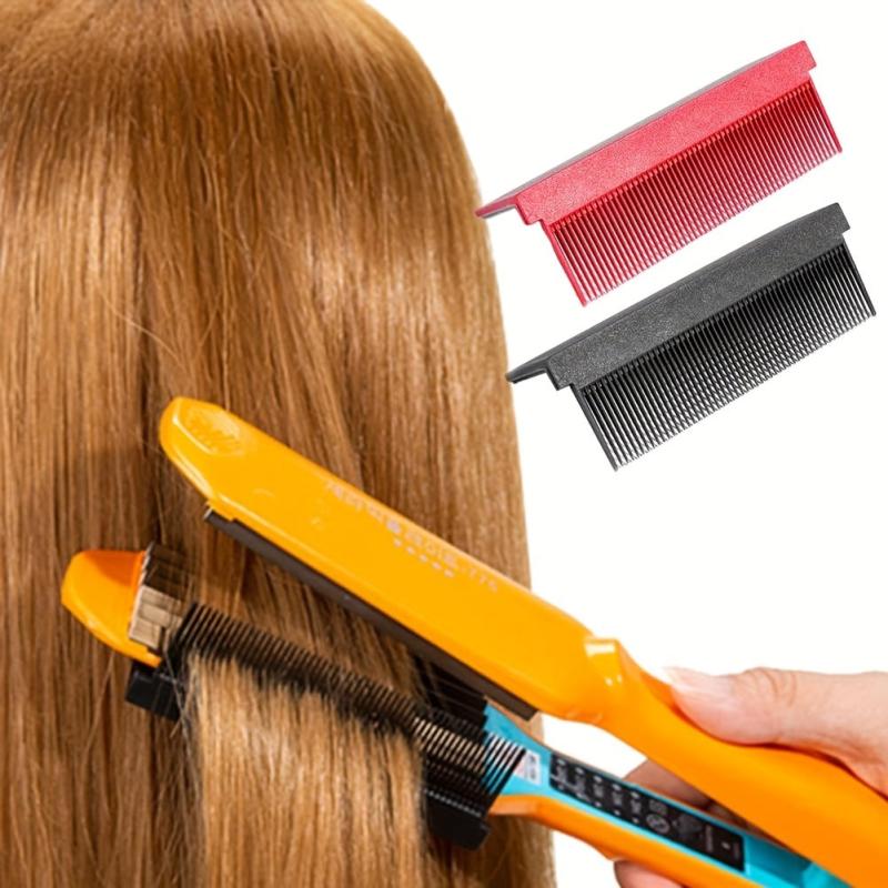 2pcs V Type Hair Straightener Comb Barber Straightening Comb Attachment