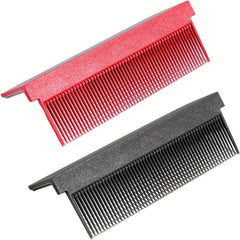 2pcs V Type Hair Straightener Comb Barber Straightening Comb Attachment