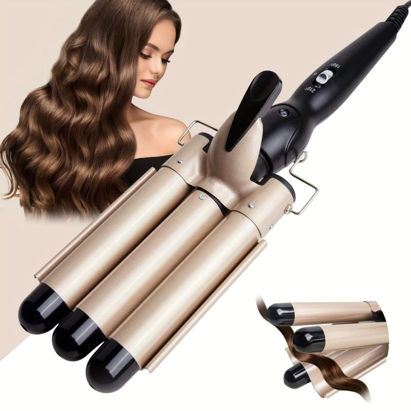 3 Barrel Curling Iron Hair Crimper Professional Hair Curling Wand